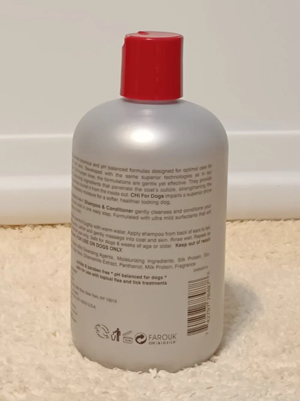 BRAND NEW & UNUSED ~CHI Gentle 2 in 1 Dog Shampoo & Conditioner, 16-fl oz bottle
